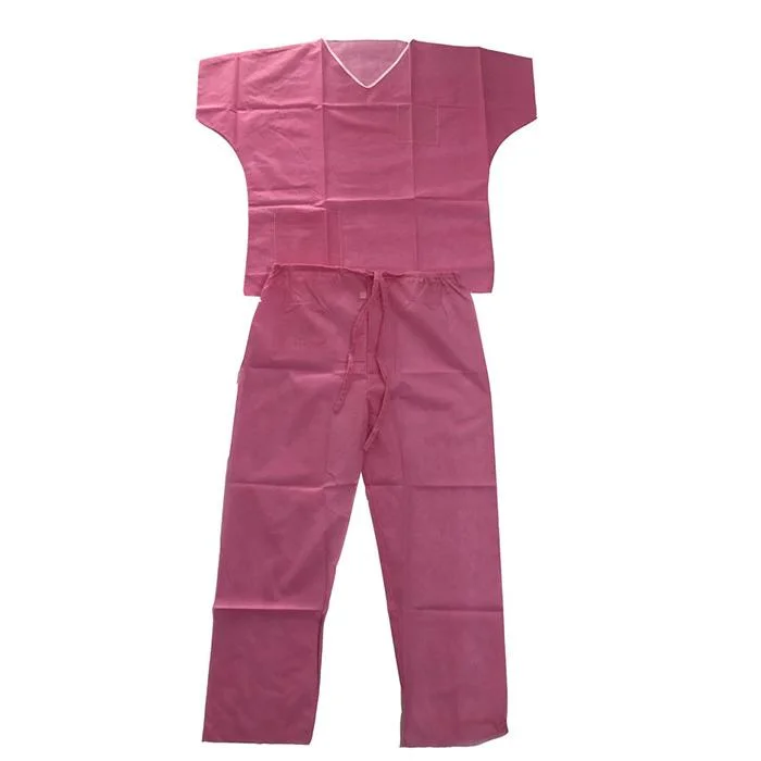 Manufacturer Breathable Protective Dentist Nurse Clinic Comfortable Operating Water Resistant PP Nonwoven SBPP Disposable Scrub Suits