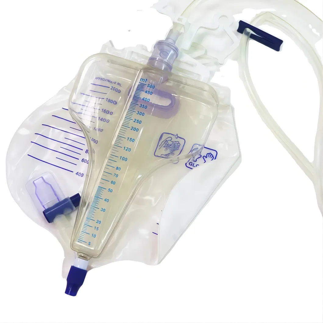 Hospital 2000ml Urinary Drainage Urine Meter Urine Bag