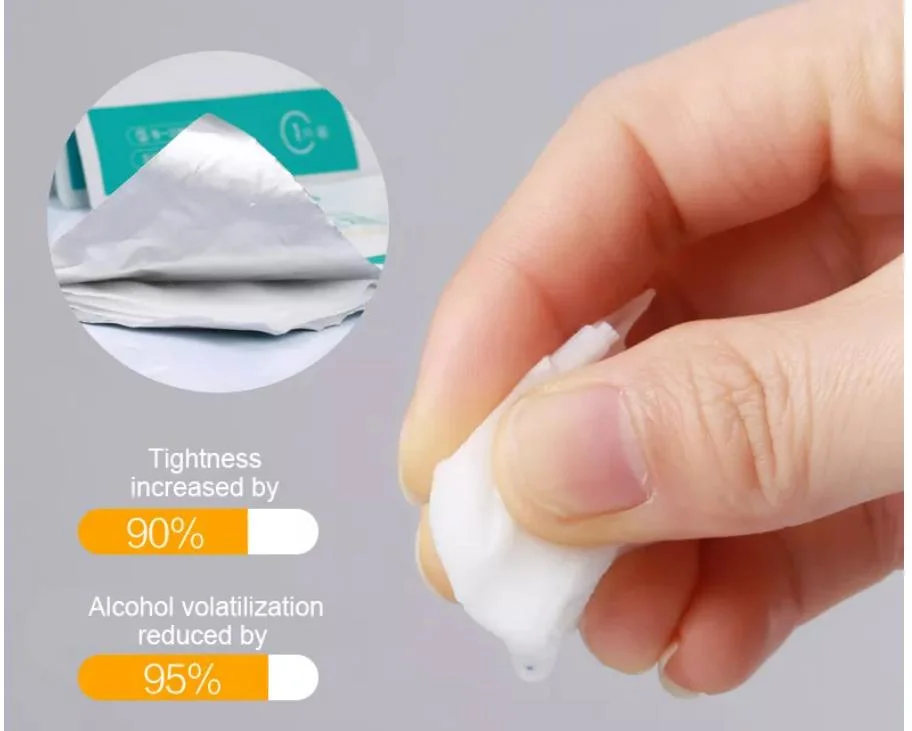 70% Isopropyl Alcohol Pad Medical Single Use Alcohol Swab