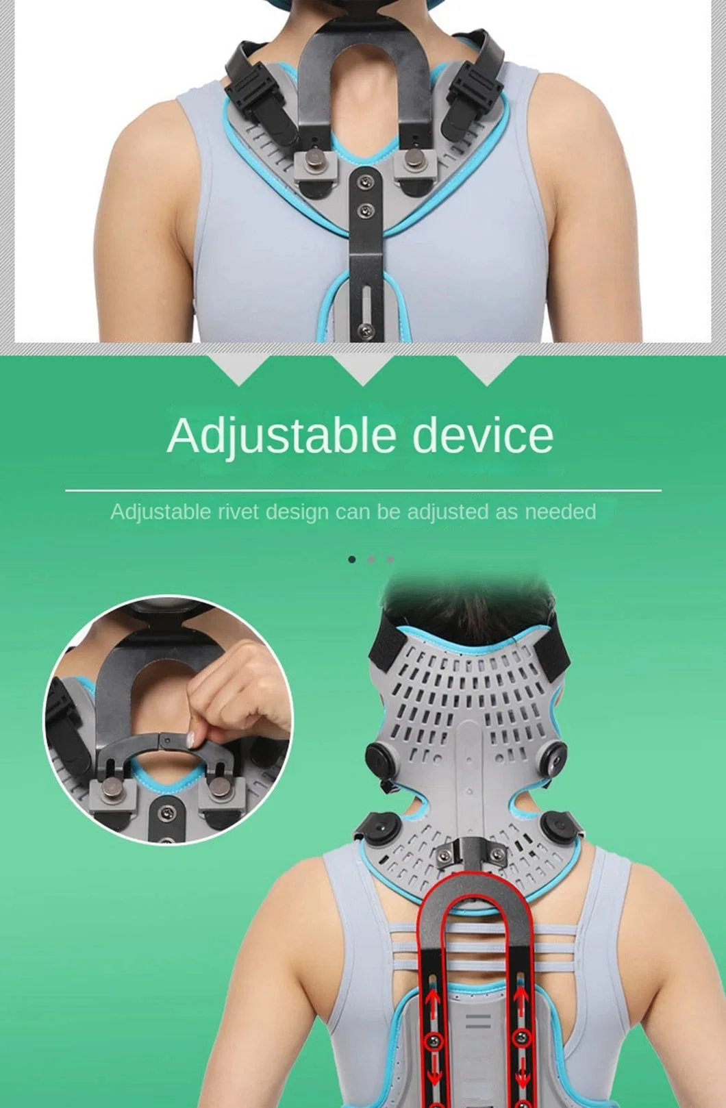 Adjustable Soft Fracture Neck ROM Stretch Orthosis Brace Cervical Collar Neck