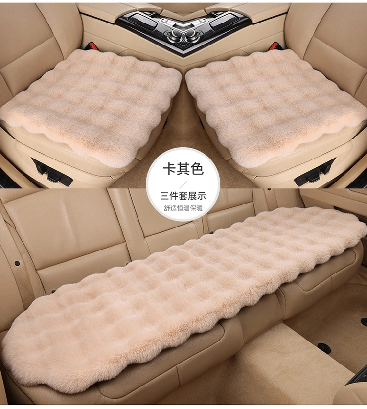 2024 Luxury Warm Winter Seat Cover China Factory Wholesale Fashion Sheepskin Car Seat Cushion Covers