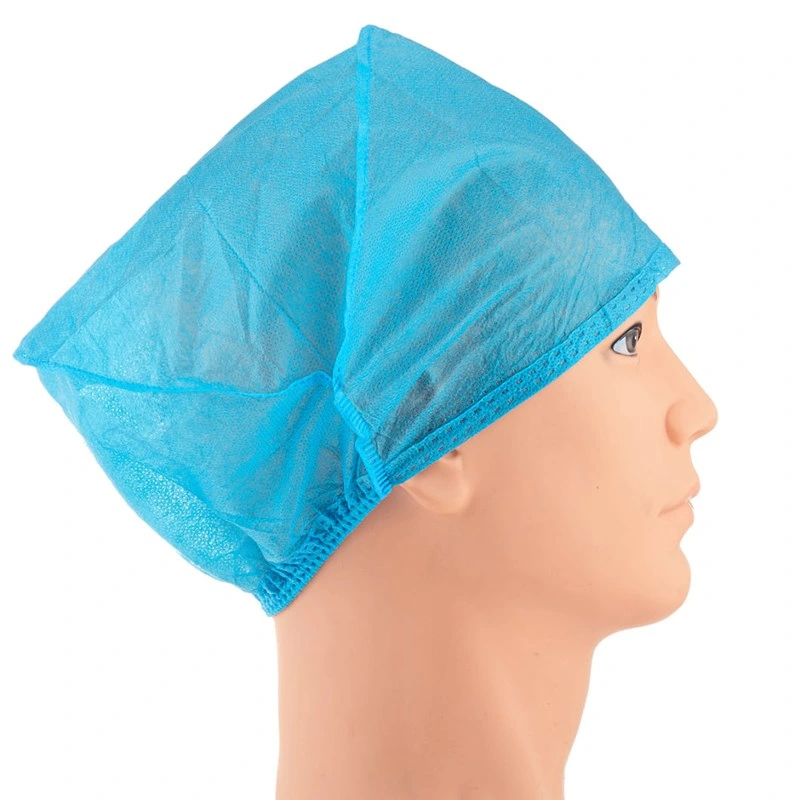 Disposable PP Non Woven Doctor and Nurse Cap with Adjustable Elastic at Back to Protect From The Water, Dust and Virus