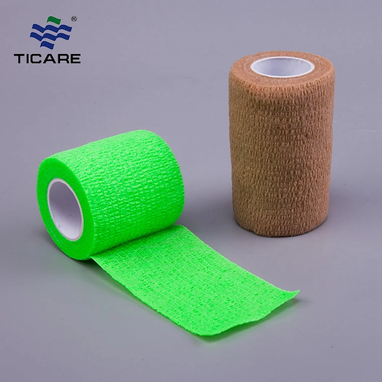 Medical Colored Self Adhesive Elastic Bandage for Fingers Hand Wrist Ankle Knee Thigh