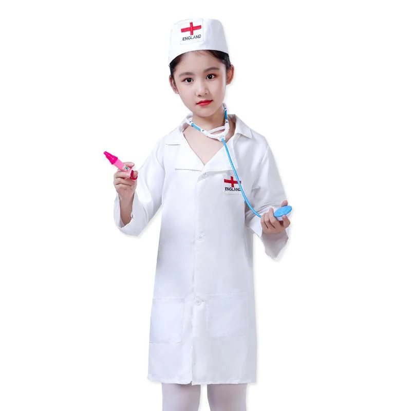 Wholesale Custom Kids Lab Clothes Dress up Kids White Doctor Kids White Show