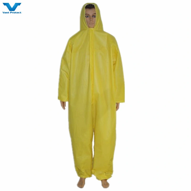 Factory CE Cat 3 III Type 4/5/6 Safety PPE Protective Nonwoven SMS Microporous Disposable Coverall