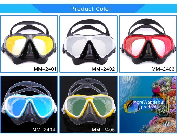 Ladies Popular Soft Fit FDA Silicone Strap Diving Masks