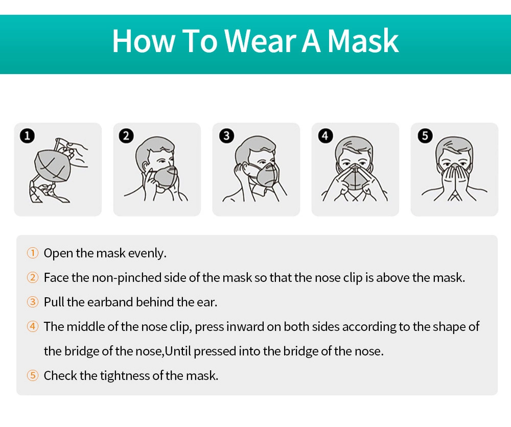CE Certificate Non-Woven Fabric FFP2 Disposable Face Mask