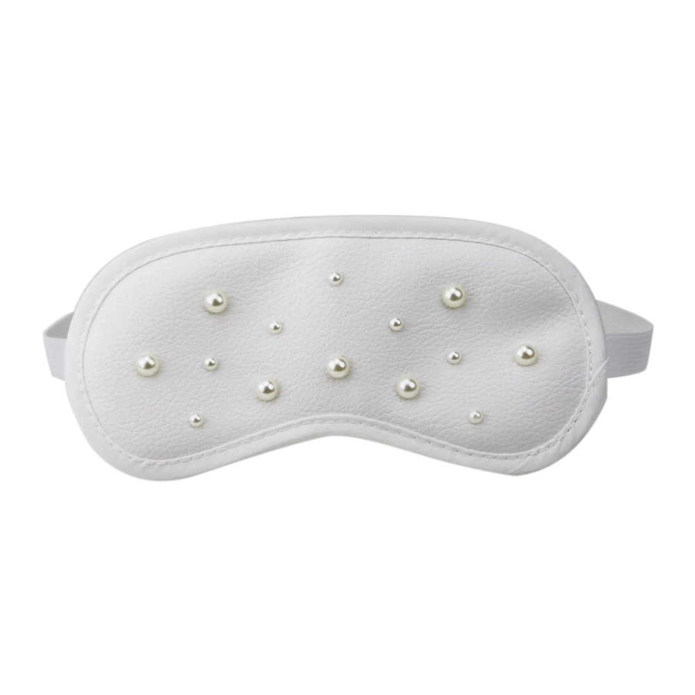 New Design Best Selling PU Sleeping Eye Masks Pearl Style Comfortable Sleep Eye Patch Cool Travel Lightproof Blindfold Cosmetic OEM Eyemask