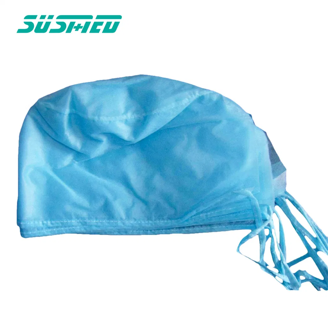 Non-Woven Bouffant Doctor Cap with Tie Disposable Doctor Cap