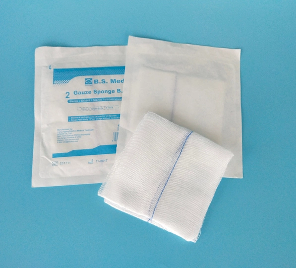 100% Cotton Surgical Medical Disposables Absorbent Gauze Pad Sterile Gauze Swab with CE FDA