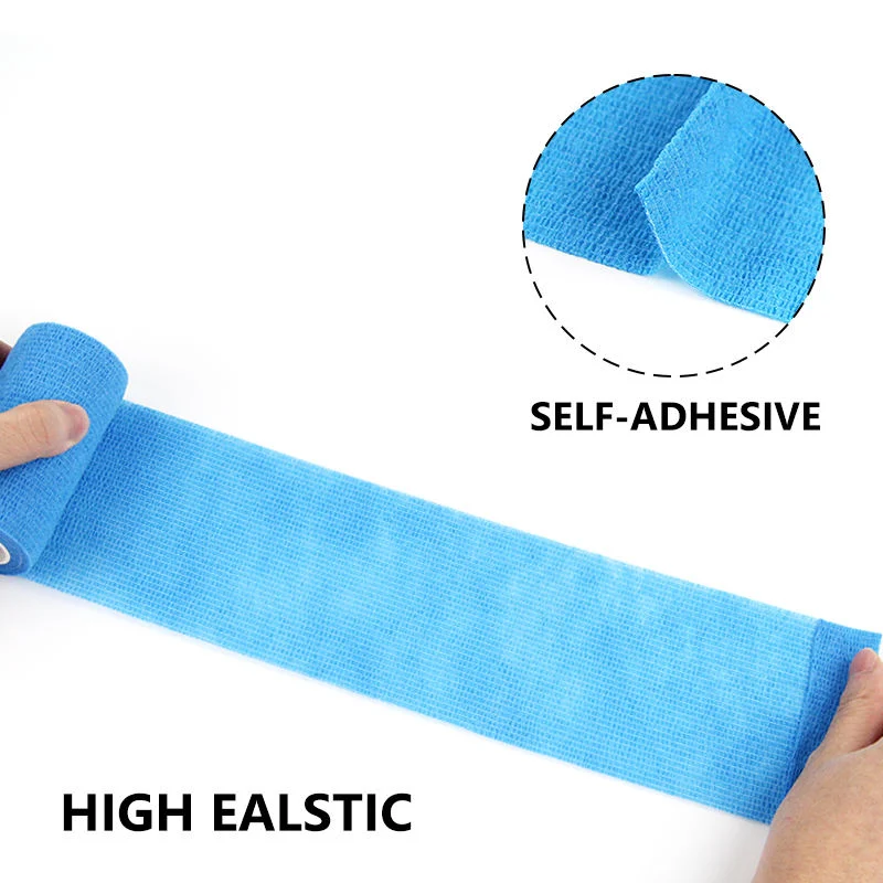 Self-Adhesive Flexible Wrap Cotton Vet Elastic Cohesive Bandage for Dog Pets Animals