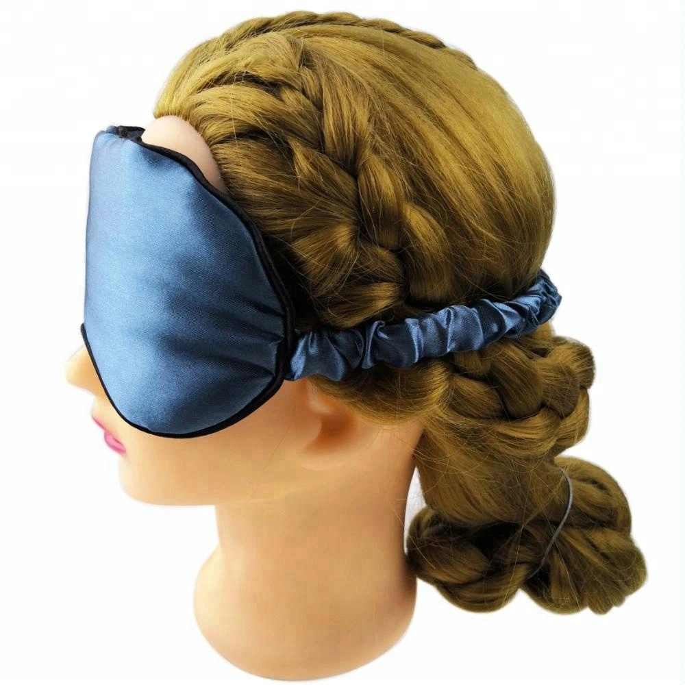 Imitation Silk Fabric Luxury Travel Sleep Masks Imitated Silk Like Material Funny Eye Patches Customized Gift Cute Blindfold Novelty Eyemasks