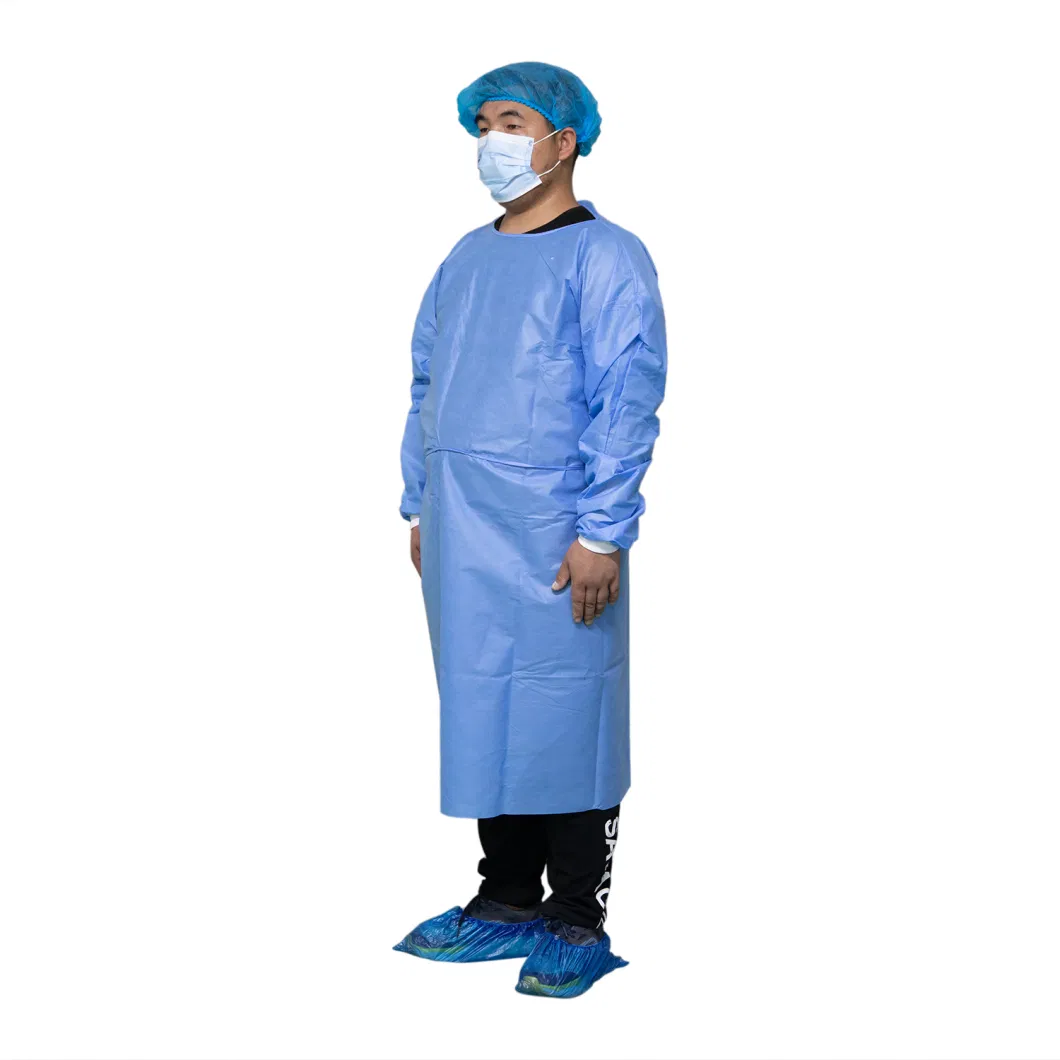 China Disposable Lightweight Insulating Clothing Dust and Splash Proof SMS Isolation Gown