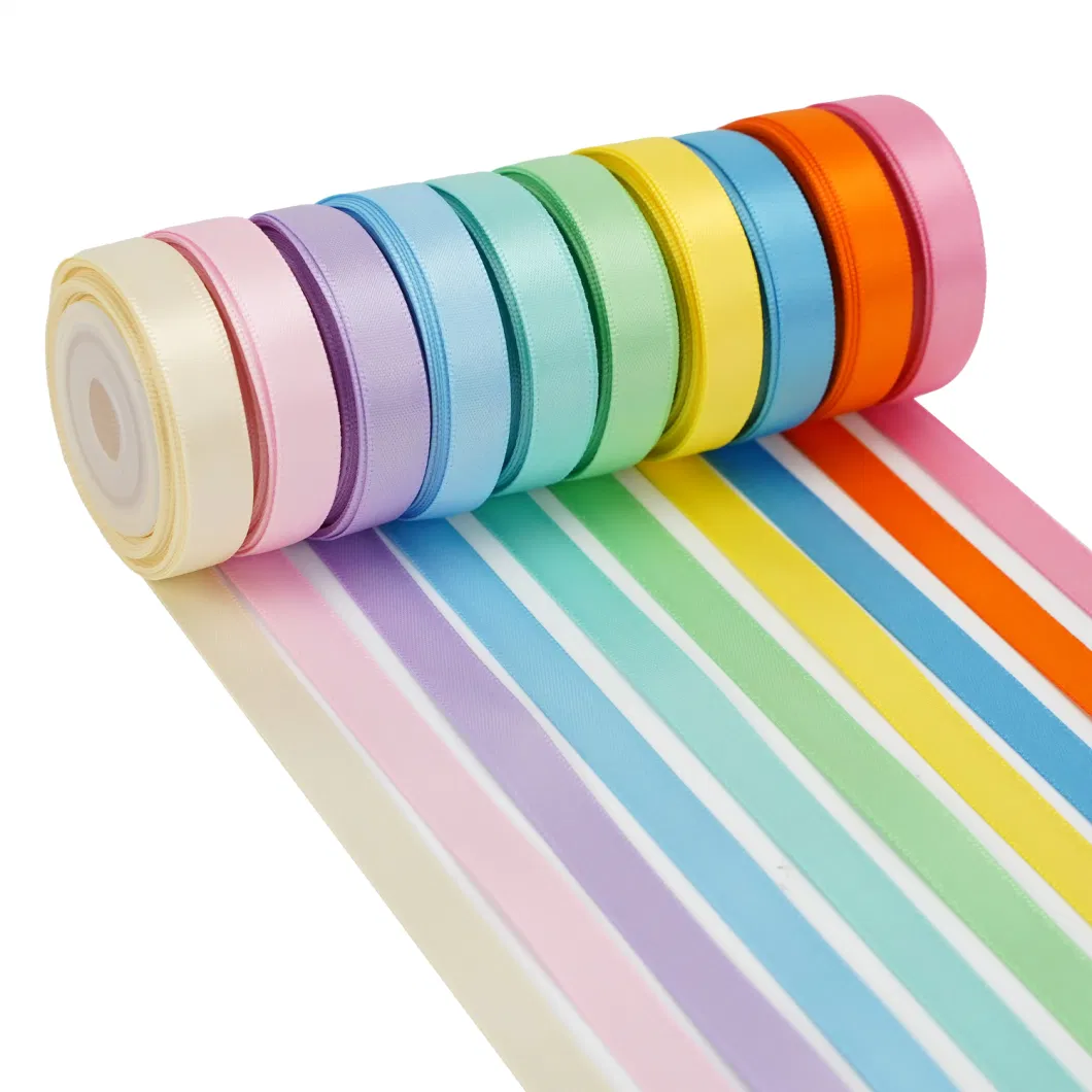 Wholesale &amp; Retail 1/8&quot; - 4&quot; 100% Polyester Satin Ribbon Decorative Silk Ribbon for Gift Party Favor