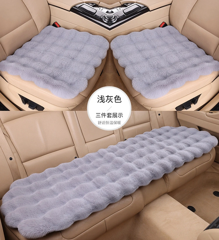 2024 Luxury Warm Winter Seat Cover China Factory Wholesale Fashion Sheepskin Car Seat Cushion Covers