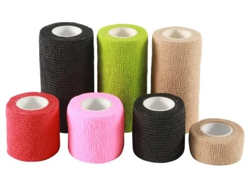 Customized Multi-Color Elastic Medical Self Adhesive Cohesive Bandage for Pets Protection