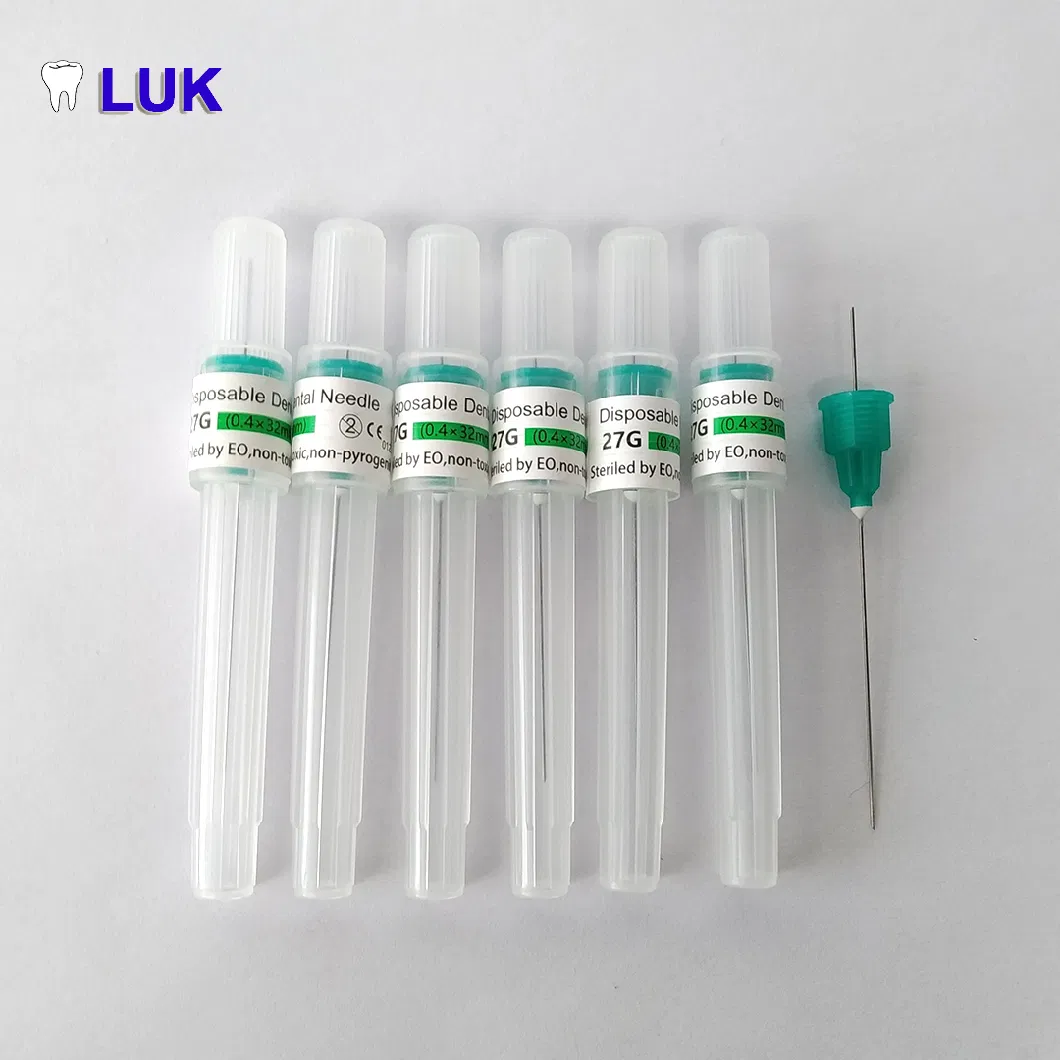 Factory Supply 27g 30g Medical Disposable Anaesthesia Dental Needles