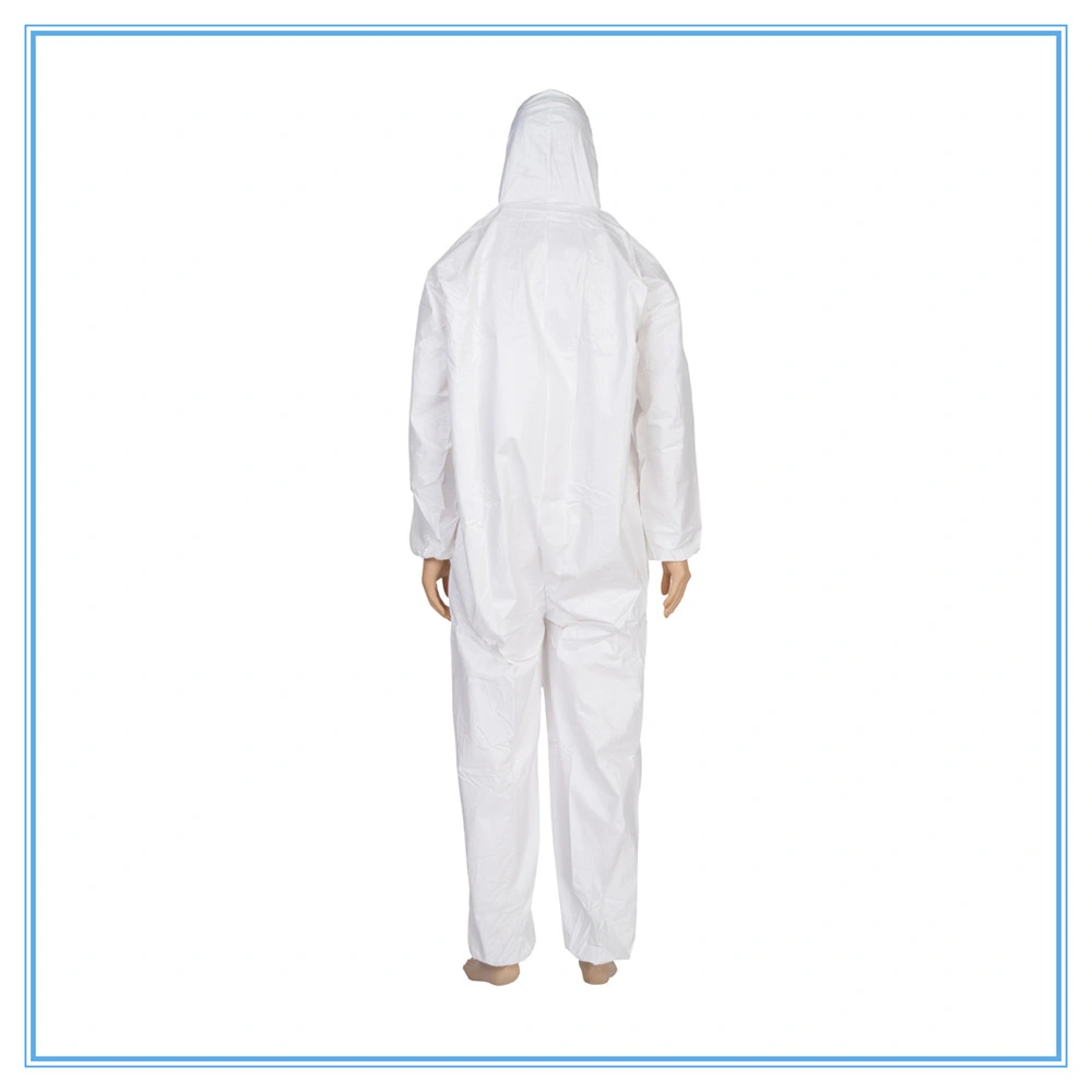 Sterilized Unisex Doctors Nurse Clothing Patient Nonwoven SMS Non Medical Use Disposable Scrub Suit with Shirt and Pants in Short Sleeves