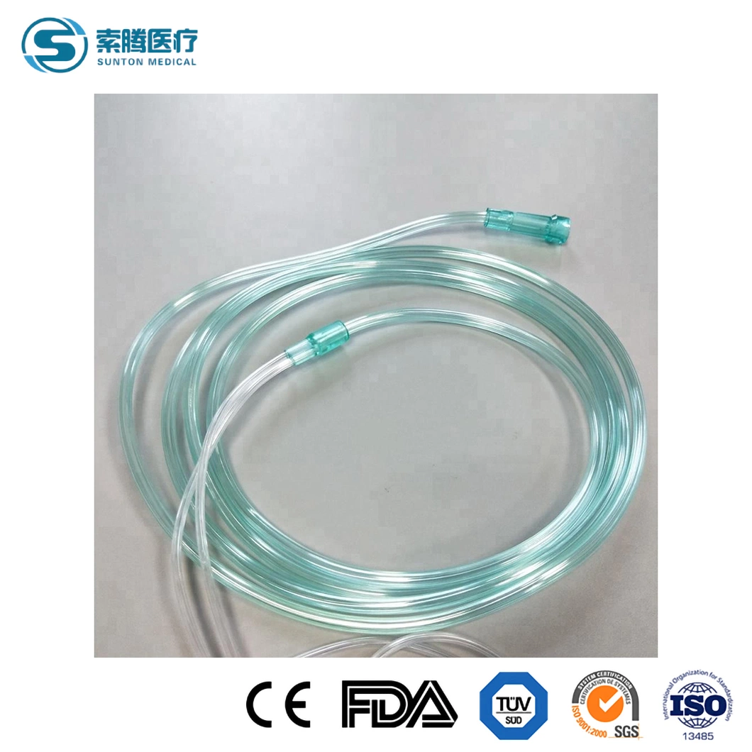 Sunton High Flow Nasal Cannula Adults China Super Soft Nasal Cannula Suppliers PVC Class I White Nasal Cannula Dry Nose Custom High Flow Oxygen Nasal Cannula