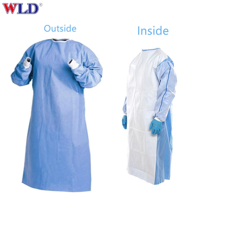 PP Package 35*25*2cm/ 40PCS /Carton 60*42*42cm Price of Surgical Gowns Protective Clothing