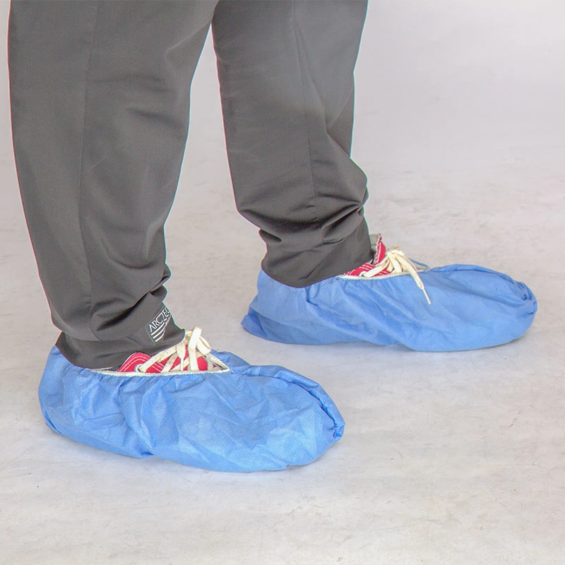 Factory Outlet Boot Cover High Quality Non-Woven Fabric Blue Disposable Shoe Cover