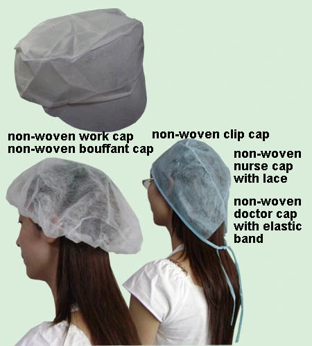 Disposable Nonwoven PP Peak Cap / Working Cap (BCCW-1008)