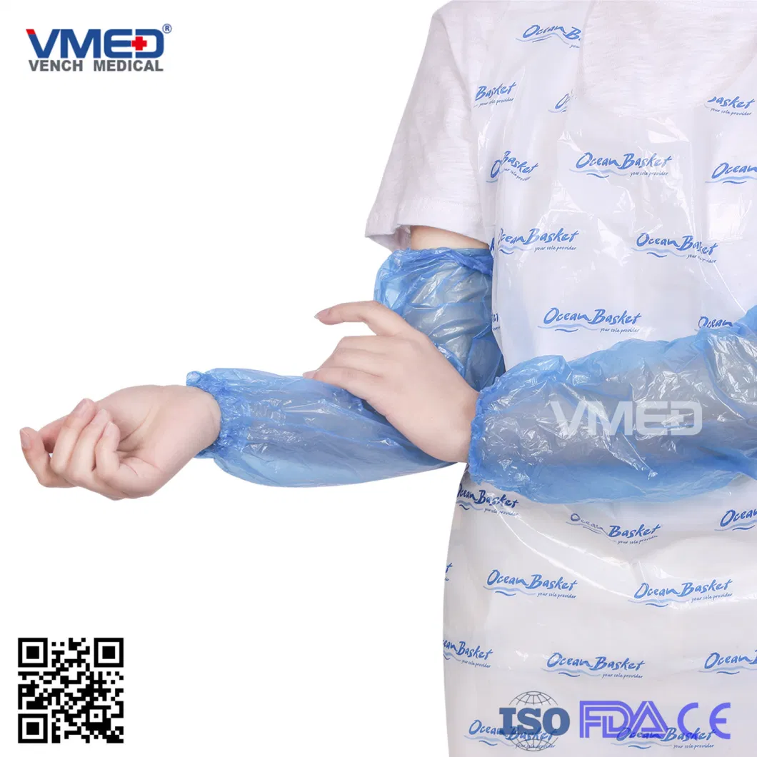Nonwoven White Sleeve Cover, Food Processing/ Clean Room /Surgical Non-Woven Sleeve Cover for Women or Men, Disposable Non-Woven Sleeve Cover