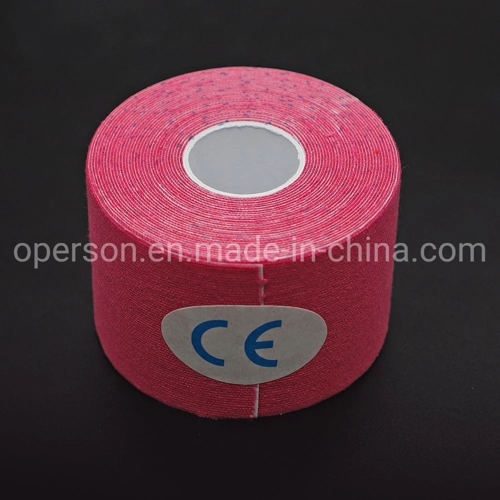 China OEM Medical Waterproof Cotton Elastic Athletic Sports Muscle Kinesiology Kinesio Tape Compression Tape with CE