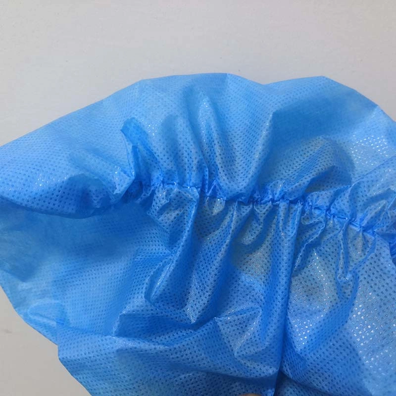 Factory Ready to Ship Blue Disposable Non Woven Shoe Cover Cleanroom