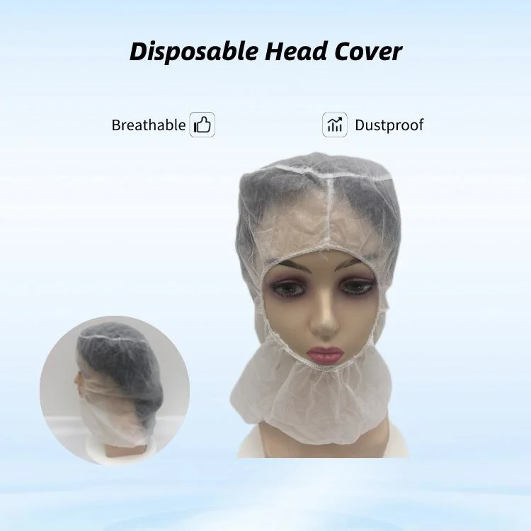 Original Supplier Eco-Friendly PP Disposable Head Cover Ninja Hood Astronaut Cap for Industrial Purpose