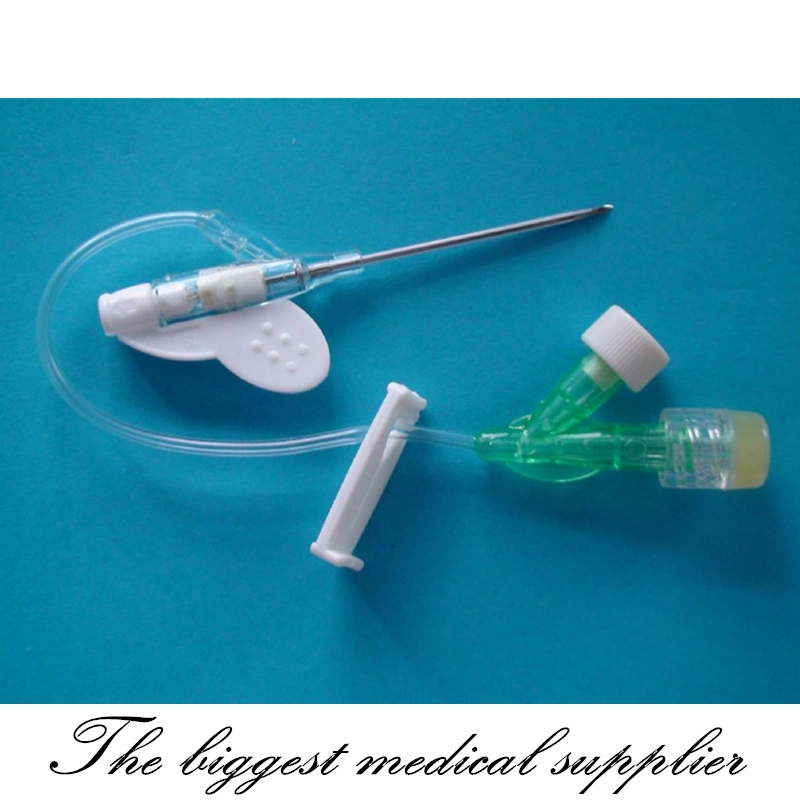 Disposable Medical Sterile IV Cannula Intravenous Catheter with Wing 18g