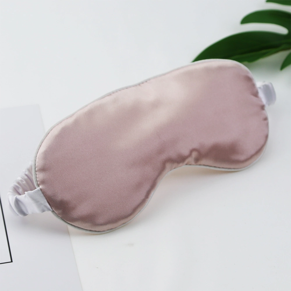 Factory Wholesale Amazon Custom Double-Sided Shading Eye Patch Sleep Beauty Imitation Silk Fabric Eye Mask Fancy Sleep Night Emulation Silk Eyemask