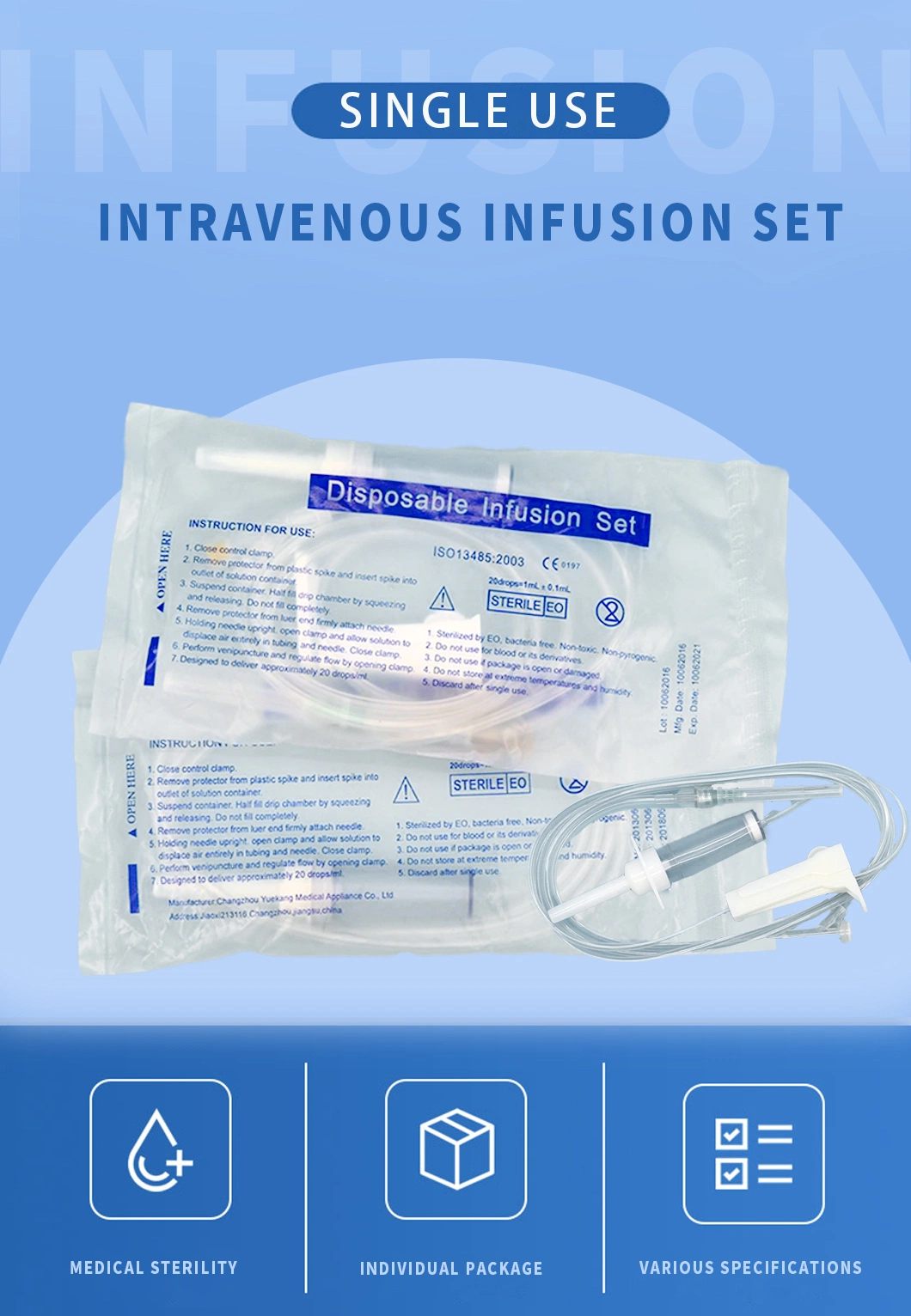 Inexpensive Medical Burette Disposable IV Infusion Set and Components with Filters