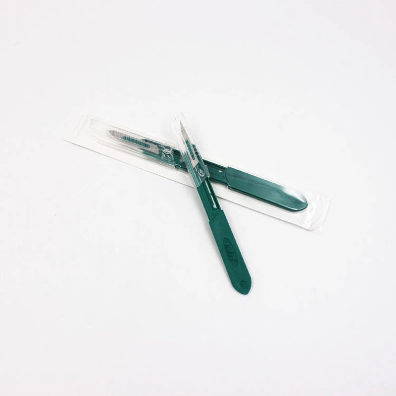 Plastic Handle Carbon Blade or Stainless Steel Blade Disposable Safety Scalpel