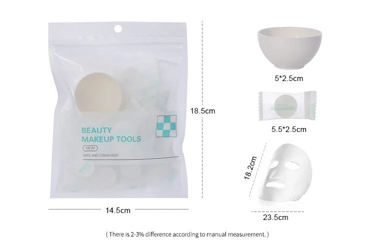 Hot Price Dazzling Black Series Non-Woven Fabric Compression Mask 50 Tablets Independently Portable Facial Mask Sheet