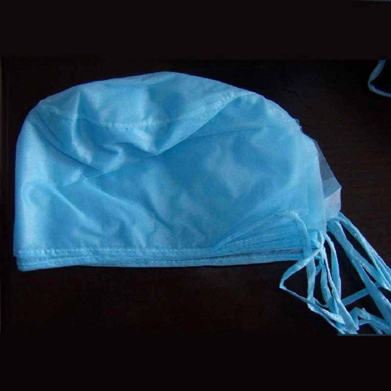 Nonwoven Doctor Cap Disposable Surgeon Cap Surgical Cap with Tie on