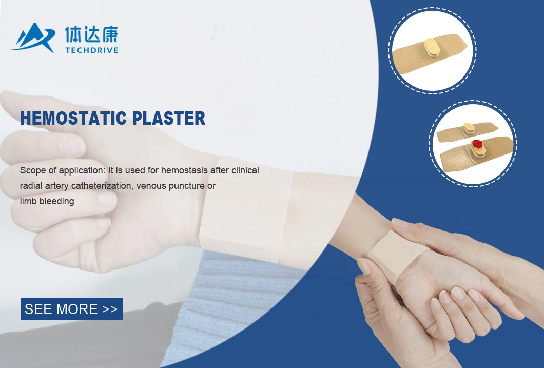 Adhesive Tape Medical Surgical Hemostatic Wound Dressing for Intravenous Injection