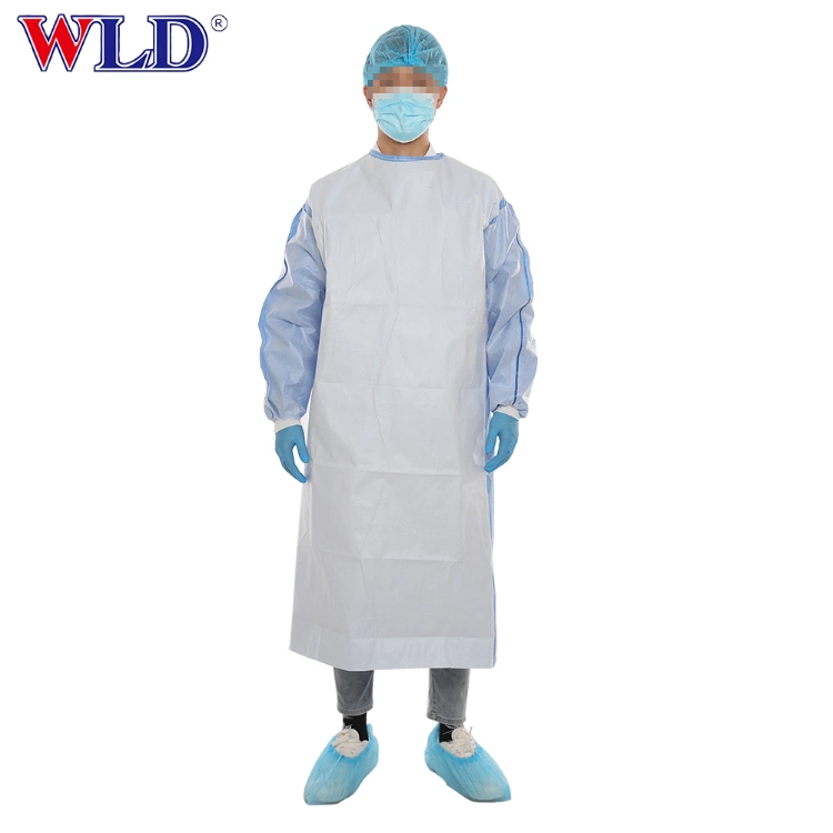 PP Package 35*25*2cm/ 40PCS /Carton 60*42*42cm Price of Surgical Gowns Protective Clothing