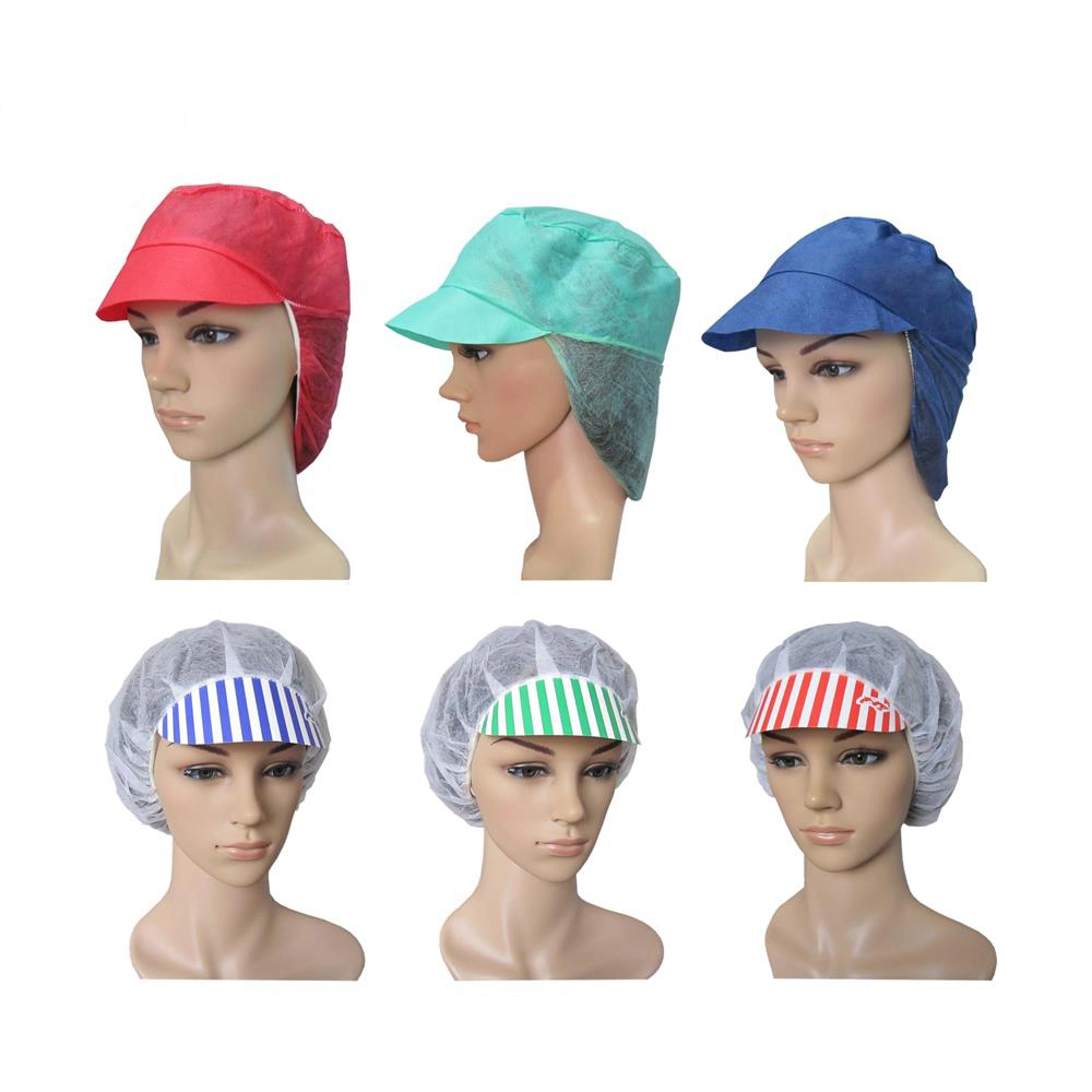 Non-Woven Fabric Food Processing Disposable Bouffant Cap