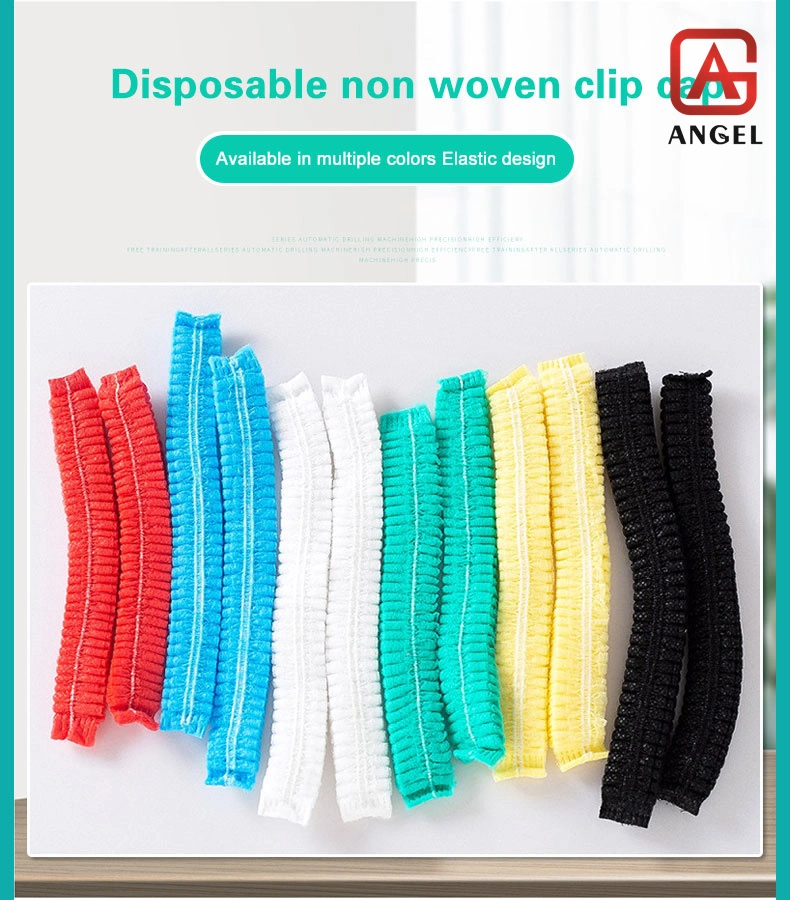 High Elastic Colorful 100%PP Nonwoven Fabric Disposable Cap