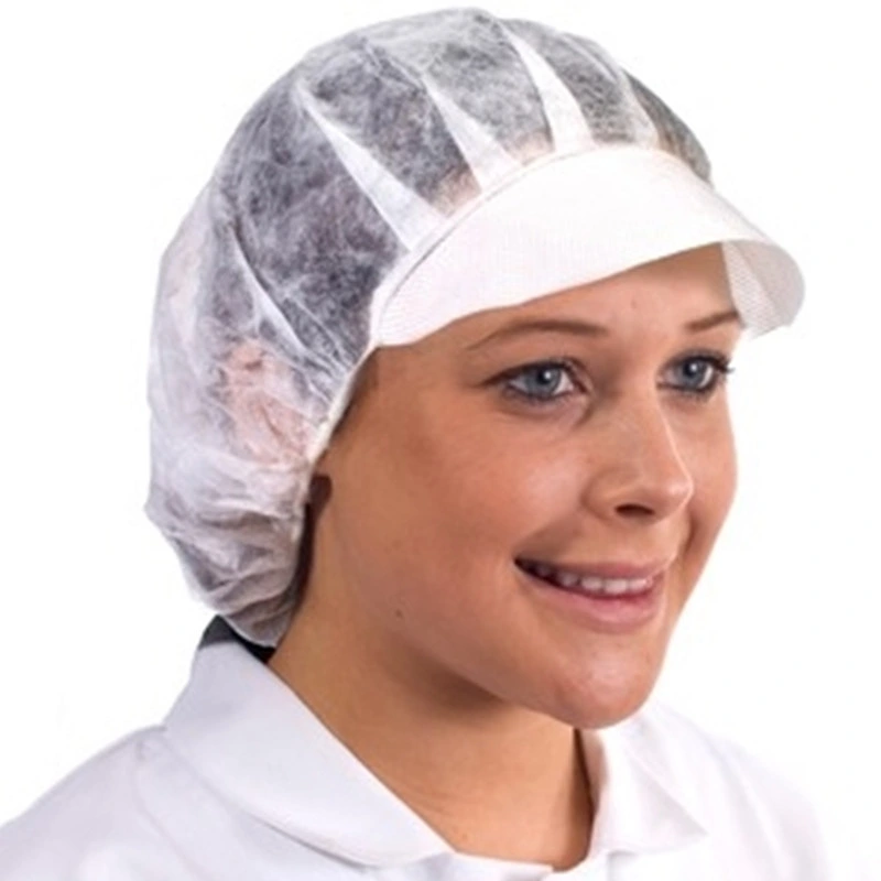 Disposable Non Woven Women&prime; S Snood Cap Hair Cap Nonwoven Work Cap for Food Industrial