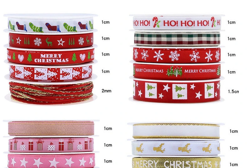 Christmas Gifts Packaging Silk Fabric Satin Curling Craft Ribbon