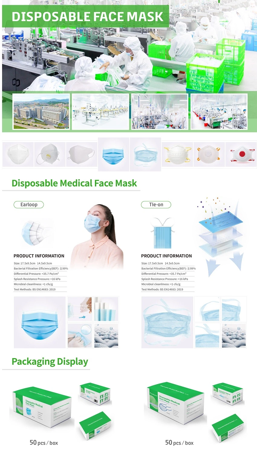 High Quality Disposable Non Woven Fabric Face Mask