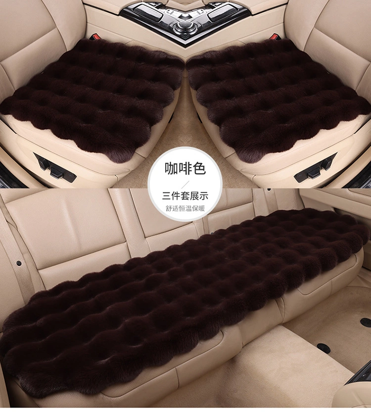 2024 Luxury Warm Winter Seat Cover China Factory Wholesale Fashion Sheepskin Car Seat Cushion Covers