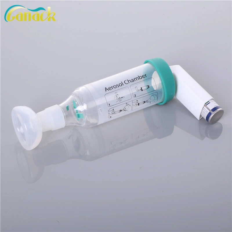 Factory Price Asthma Inhaler, Inhalation Chamber, Aerosol Spacer with Mask