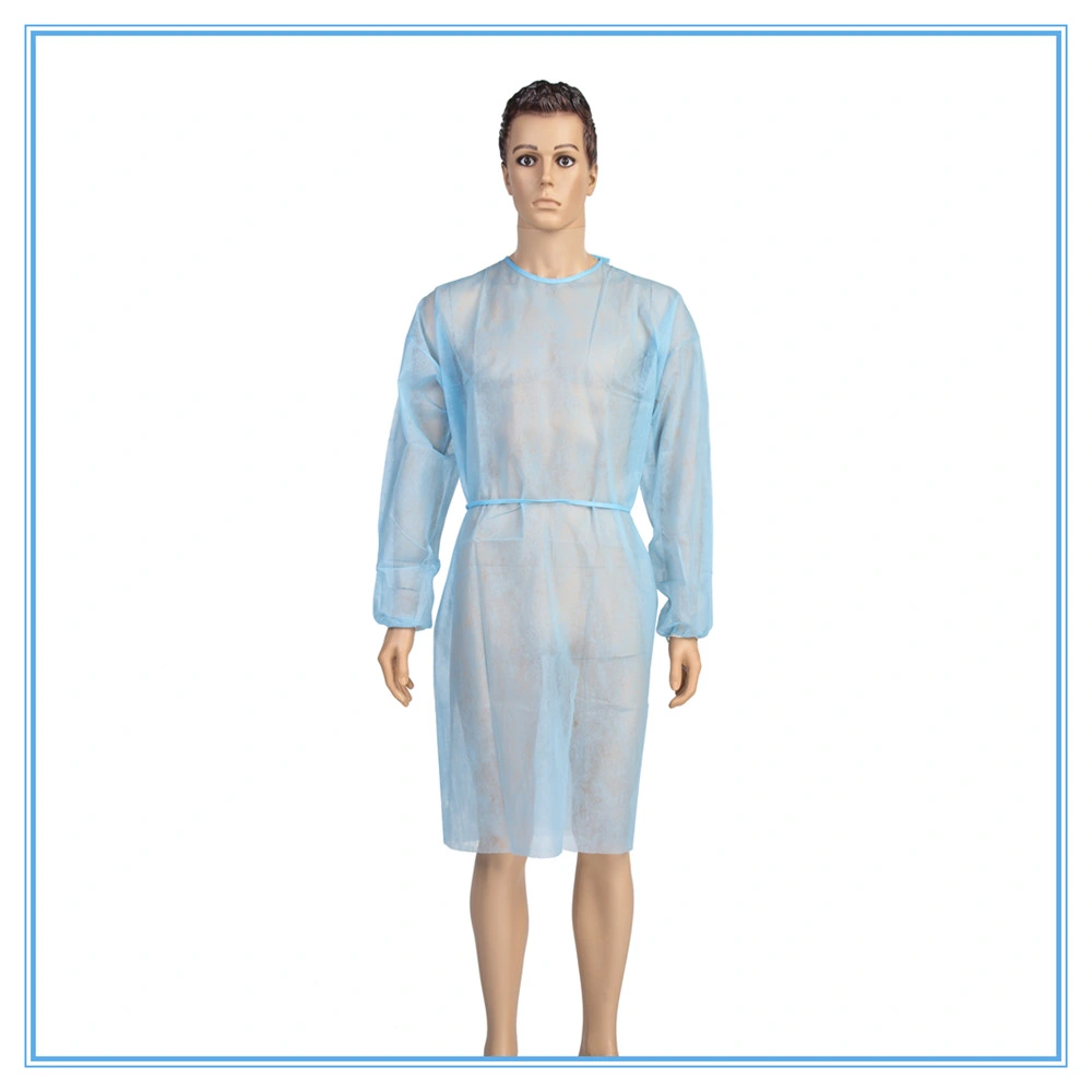 Sterilized Unisex Doctors Nurse Clothing Patient Nonwoven SMS Non Medical Use Disposable Scrub Suit with Shirt and Pants in Short Sleeves