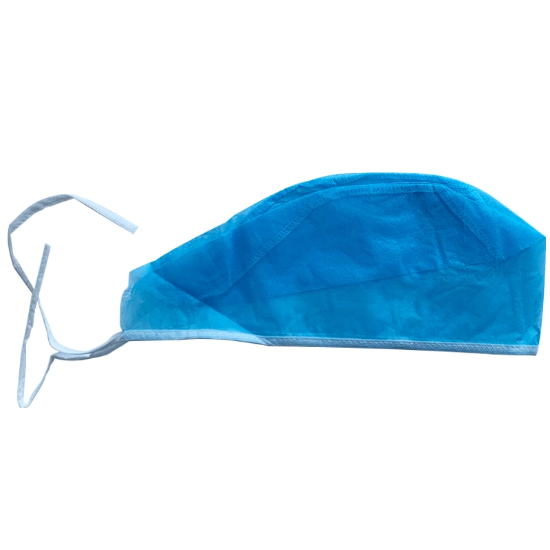 Medical Non-Woven Surgical Doctor Cap with Tie up Cap Hospital Doctor Disposable PP Full Cover Head Custom Surgical Cap