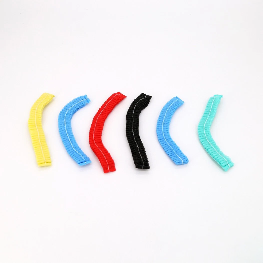 Medical Disposable Doctor/Nurse Use Blue/White/Green Waterproof Elastic Anti-Slip Clip Cap