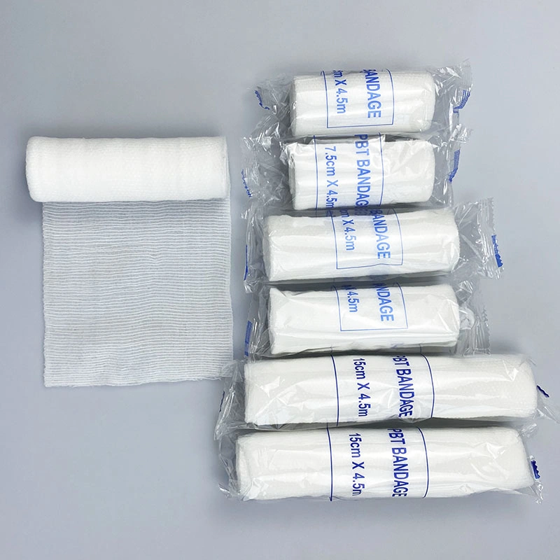 PBT Elastic Conforming Bandage First Aid PBT Roll Elastic Bandage