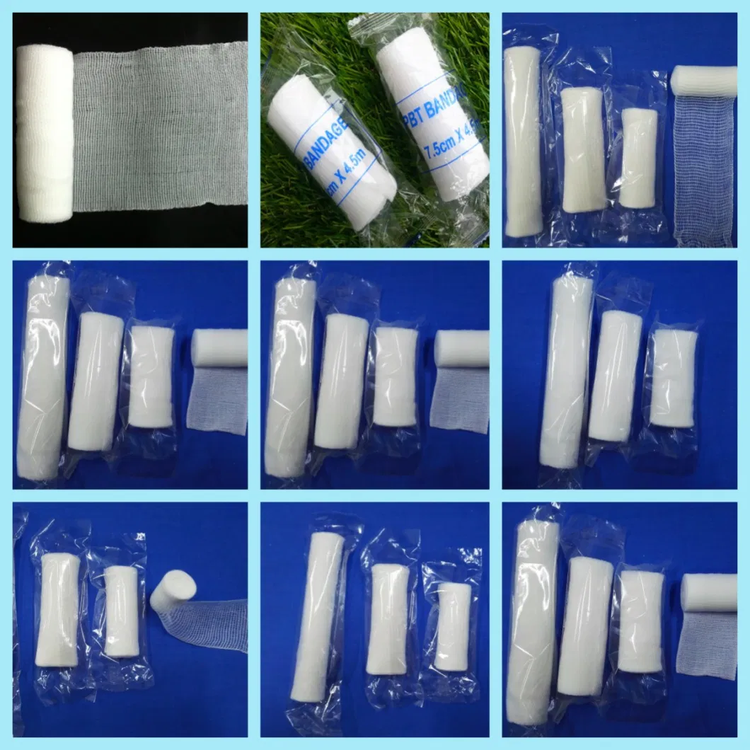 PBT Bandage Bandage Consists of 65% Cotton and 35% Polyester. They Are Extremely Soft, Breathable and Comfortable, Easy to Apply and Remove.